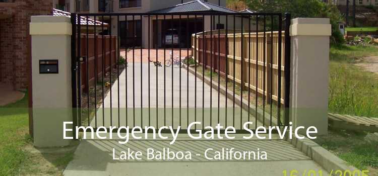 Emergency Gate Service Lake Balboa - California